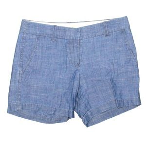 J. Crew size 2 city fit chambray shorts